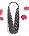 Coolcos Elastic Synthetic Chunky Hair Braid 5 Strands Braids Hair Headbands Plaited Braided Headband (#27 mix 613 color)