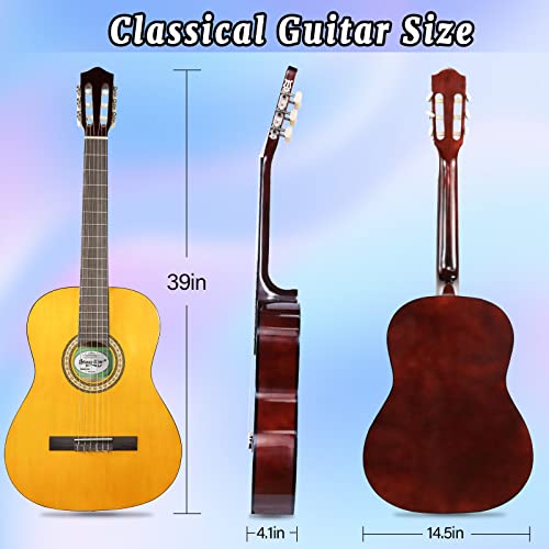Strong Wind 39 Inch Classical Guitar Nylon Strings Acoustic Guitar for