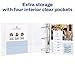 Avery Durable View 3 Ring Binder, 4 Inch EZD Rings, 2 White Binders (09801)
