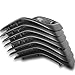 YAV Black Mesh Honeycomb Front Grill Inserts Grille with Gray Rings Rims for Jeep Cherokee 2014 2015 2016 2017 2018 Accessories Covers Trims Kits 7pcs