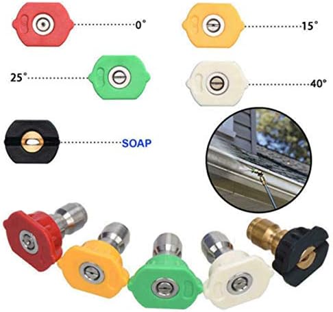 Pressure Washer Spray Nozzle Tips Quick Connect 1/4 Degree Pressure Washer Parts Multi-Degree Pressure Washer - Image 5