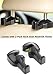 JAUTO Console Side Pocket, Coin Side Pocket, Car Seat Gap Filler Car Organizer with Cup Holder and 2-Pack Back Seat Headrest Hook(Driver's Seat, Black&Red)