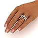 Siam panva Fabulous 925 Silver Floral Ring Two Tone Rose Gold Flower Jewelry Sz 6-10 (US Code 9)