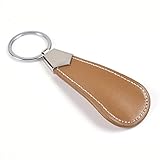 Cosmos ® Shoe Horn Travel Shoehorns with Keychain Key Ring (Brown)
