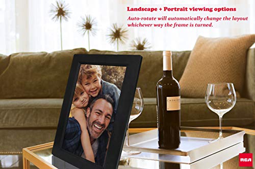 RCA 10 inch Wi-Fi Cloud Digital Photo Frame | The RCA Frame, 8GB Internal Storage, Touch Screen Slideshow Picture Frame. Instantly Sharing Memories. Worldwide Connectivity. - Thumbnail 5