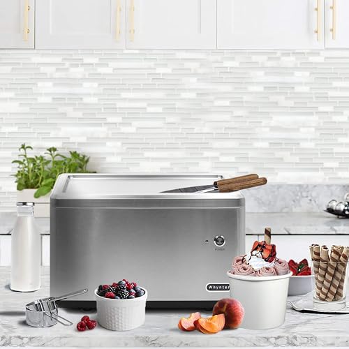 Whynter ICR-300SS Máquina para hacer helados enrollados de acero inoxidable de 0,5 cuartos con compresor