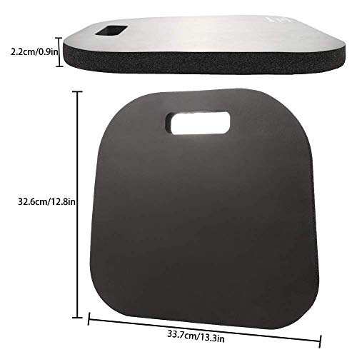 Alapaste 2 Pack Sport Cushion Memory Foam Luxury Seat Cushion Sporting Event Seat Pad Comfortable Sitting Pad Yoga Kneeler Mat with Carry Handle for Boat Stadiums Bleachers Chairs Seat