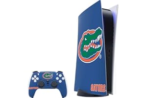 Skinit Decal Gaming Skin Compatible with PS5 Bundle - Officially Licensed University of Florida Gators Mascot Blue Design