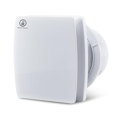 Bathroom Exhaust Automatic Fan for Wall and WIndow,Super Quiet 4 In ...