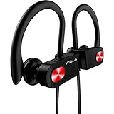Vislla Bluetooth Headphones, Wireless Sports Earbuds Sweatproof HD Sound Built-in Mic Noise Isolating Earphones for Running Traveling Support 8 hours Working Time