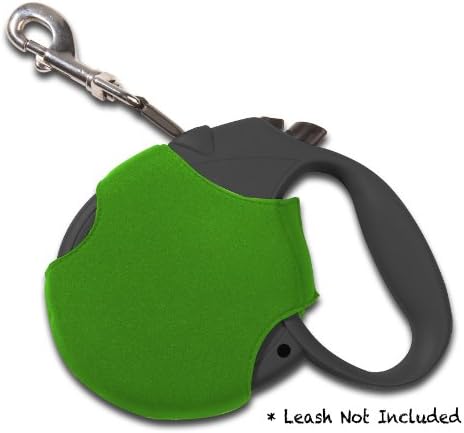 Dog Zone Retractable Leash Cover, Neoprene, X-Small, Kelly Green