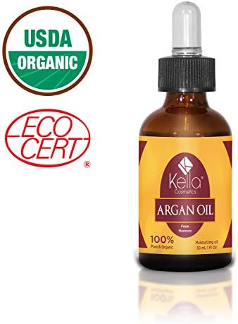 Premium Quality Argan Oil , 1 fl oz (30ml), 100% Pure, Certified Organic For Hair, Skin, Face &amp; Nails - Best Moroccan Anti-Aging, Anti-Wrinkle, Anti-Oxidant Beauty Secret - Prevents Frizz &amp; Increases Natural Hair Shine &amp; Silkiness - Natural Skin Care Products for Women and Men - Nature's Best Beard Oil - Moisturizer for Dry Skin &amp; Cuticles - Pure Oil not a Cream or Serum - USDA &amp; EcoCert Certified - Try It, know The Difference.