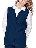 Landau Women's Double Pocket Solid Scrub Vest