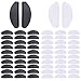 Witkey 32 Pairs Soft Eyeglasses Nose Pads Glasses Adhesive Thin Nosepads Silicone Anti-Slip for Sunglasses, Reading Glasses, (Transparent and Black, 1mm)