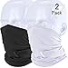 WTACTFUL 2 Pack Lightweight Neck Gaiter Neck Warmer Face Mask Windproof Anti-UV Protection Cover for Motorcycle Cycling Fishing Hunting Summer Outdoor Sports Suitable for Men Women Black and White
