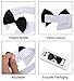 ZTON Handcrafted Adjustable Formal Pet Bowtie Collar Neck Tie for Dogs & Cats (S, Black)
