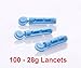 1 x Lancing Devices for Blood Testing (5 comfort settings) + 100 Lancets 28g