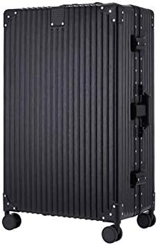 YYLE SNUA Suitcase,Hard Case 24\ 26\ Travel Trolley Case ABS Lightweight Luggage with Lightweight TSA Lock and 4 Rotating Wheels-black-24in