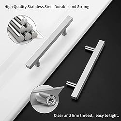 homdiy Cabinet Handles Brushed Nickel Drawer Pulls