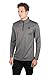NFL Ultra Game Men's Quarter Zip Pullover Shirt Athletic Quick Dry Tee, Gray, ,