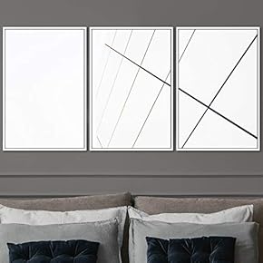 signwin 3 Piece Framed Canvas Wall Art Abstract...