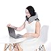 Travel Pillow Memory Foam Neck Pillow, Upgrade Design Perfect Support Airplane Pillow with Machine Washable Pillowcase, Adjustable Airplane Travel Pillow with 3D Sleep Masks, Earplugs and Bag