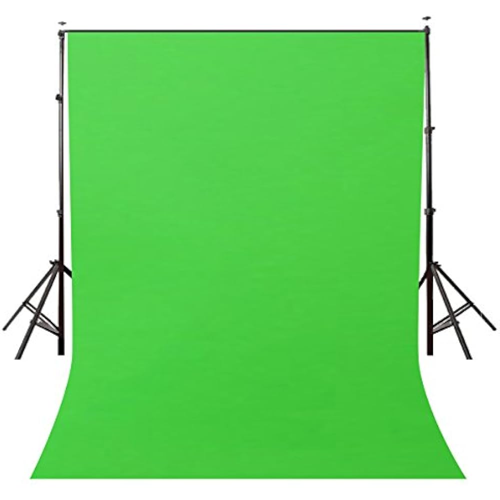 LYLYCTY Background 5x7ft NonWoven Fabric Solid Color Green Screen