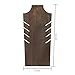 MyGift Set of 2 Natural Wood Multiple Necklace Bust Display Stand, Brown - Holds up to 5 Necklaces