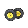 (Set of 2) 15×6.00-6 Tires & Wheels 4 Ply for Lawn & Garden Mower Turf Tires .75″ Bearing