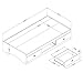 South Shore Tiara Mates Bed with 3 Drawers Pure White Twin