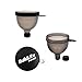 BuildLife Fill N Go Funnel - Protein Funnel - Supplement Funnel - Water Bottle Funnel - Powder Container for Supplements, Protein Powder(4 Pack)