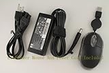 HP Original 18.5V 3.5A 65W AC Adapter For HP Model Numbers: HP G62-219CA, XB094UA#ABC, HP G62-219WM, WQ760UA#ABA, HP G62-220US, WQ761UA#ABA, HP G62-222US, WQ847UA#ABA, HP G62-223CL, WQ765UA#ABA, HP G62-224HE, WQ848UA#ABA. Bundle - 3 items: AC Adapter, Power Cord and ElecPower Optical Mouse - Grey. 100% Compatible With HP Part Number: 613152-001, 613161-001, PA-1650-02HC, 574063-001, 577170-001, 609939-001, 609948-001, 463552-004, 463958-001, 519329-001, 519329-002, 519329-003, PPP009H, 463958-001, HP-OK065813.