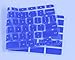 Keyboard Cover Protector for Chromebook 15 CB3-531 CB3-532 CB5-571 C910 Chromebook US Layout, Blue