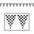Checkered Flag Racing Party Set - Tablecloth Pennant Banner Streamer Tattoos Toothpicks Flags Plates Napkins