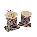 Baitaihem Pack of 2 Plush Lined Eyeglasses Holder Stand Protective Glasses Case For Desks Or Nightstands(Floral Design)
