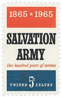 #1267 - 1965 5c Salvation Army U. S. Postage Stamp Plate Block (4)