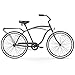 sixthreezero Around The Block Men’s Single-Speed Beach Cruiser Bicycle, 26″ Wheels, Matte Grey with Black Seat and Gripsthumb 1