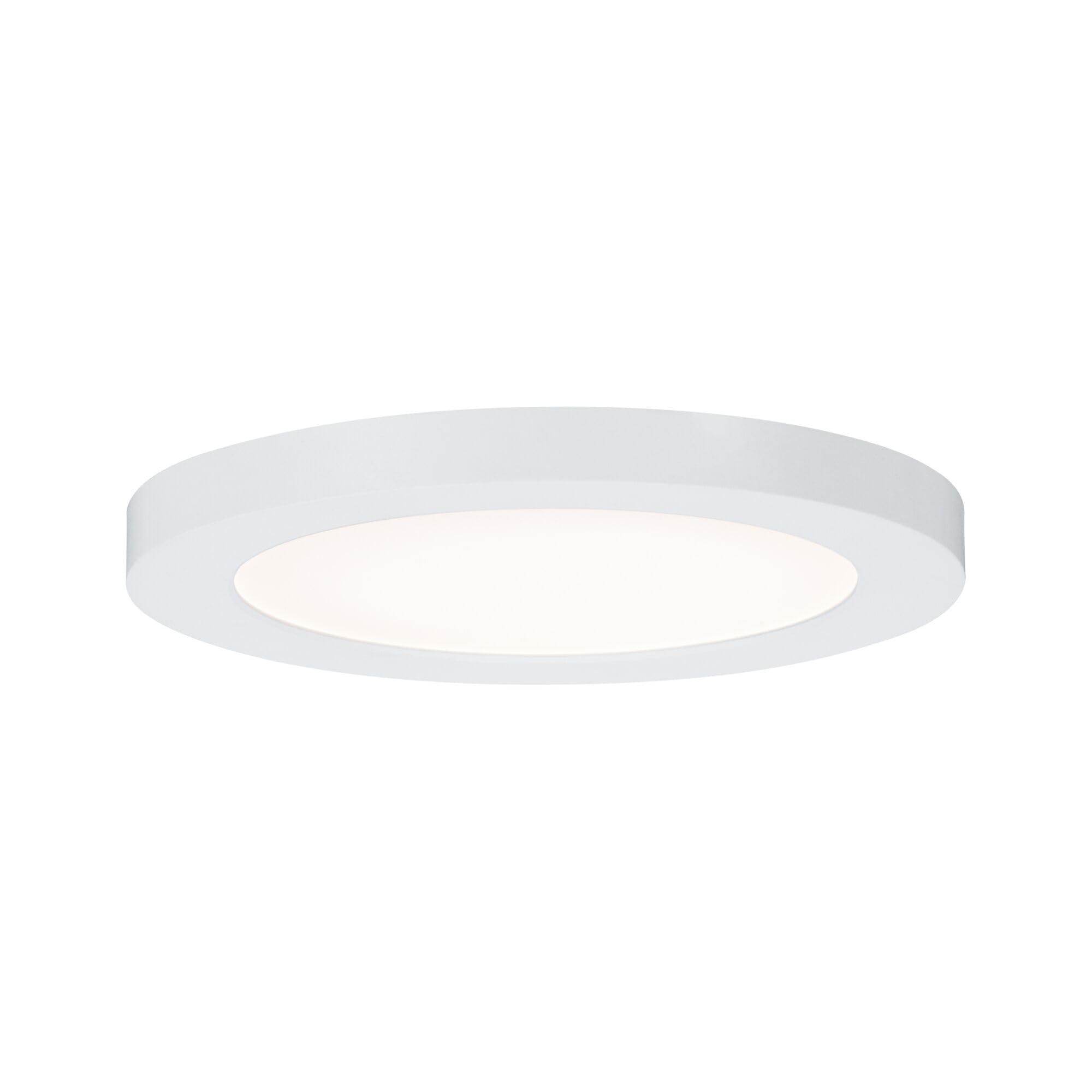 Paulmann 3726 LED Panel recessed Panel Cover-it Round incl. 1x12 watt Ceiling lamp White matt Light Panel Plastic Ceiling Light 3000 K