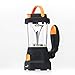 Ivation Hand Crank LED Camping Lantern with Flashlight, SOS Siren & Light, AM/FM Radio & Emergency Mobile Device Charger, Orange