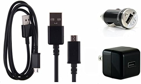 HTC "U11 LIFE" Charging Kit in Retail Package includes 3FT Type-C USB Cable, Wall Outlet and Car Adapter
