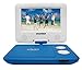 Sylvania SDVD7043-BLWHT 7-Inch Portable DVD Player with Matching Oversize Headphones (Blue)