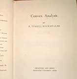 Convex Analysis, Rockafellar, R. Tyrrell, 0691080690