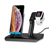 Charging Stand for Apple Watch, Fast Charging Wireless Charger for iPhone, RGCTL 2 in 1 Charging Dock for Apple Watch Series 3,2,1, for iPhone X/8/8 Plus，Samsung