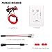 AGPTEK in-Ear Gaming Headphones with Dual Mic, 3.5MM Wired Earbuds Gaming Earphones with 3 Pairs Different Sizes Earbuds for PS4, Xbox, PC, Laptop, Mobile Phone, Red