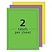 AVERY AVE5946 - High-Visibility Neon Shipping Labels