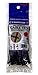 Cambridge Nylon 6/6 UL Listed Cable Ties 4 In 18 Lb Mini Lightweight Duty Self Locking UV Resistant Black Zip Ties, 100 Pack, Contractor Quality and Strength