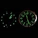 Acecharming Car Clock, High Accuracy Car Dashboard Clock Classic Table Mini Quartz Clock Car Onboard Small Round Luminated Clock (Size: 40 x 40 x 40 mm)