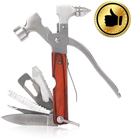 Toptool 14 in 1 Folding Hammer-drill Multitool(Two Colors) (Grey&amp;Drill)