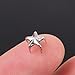 100pcs Silver Star Studs Nailheads 9mm