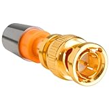 F-Conn Gold BNC Connector RGB 24-26 Ga. 5 Pcs.